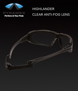 Pyramex Highlander Clear Anti-Fog Lens Safety Glasses